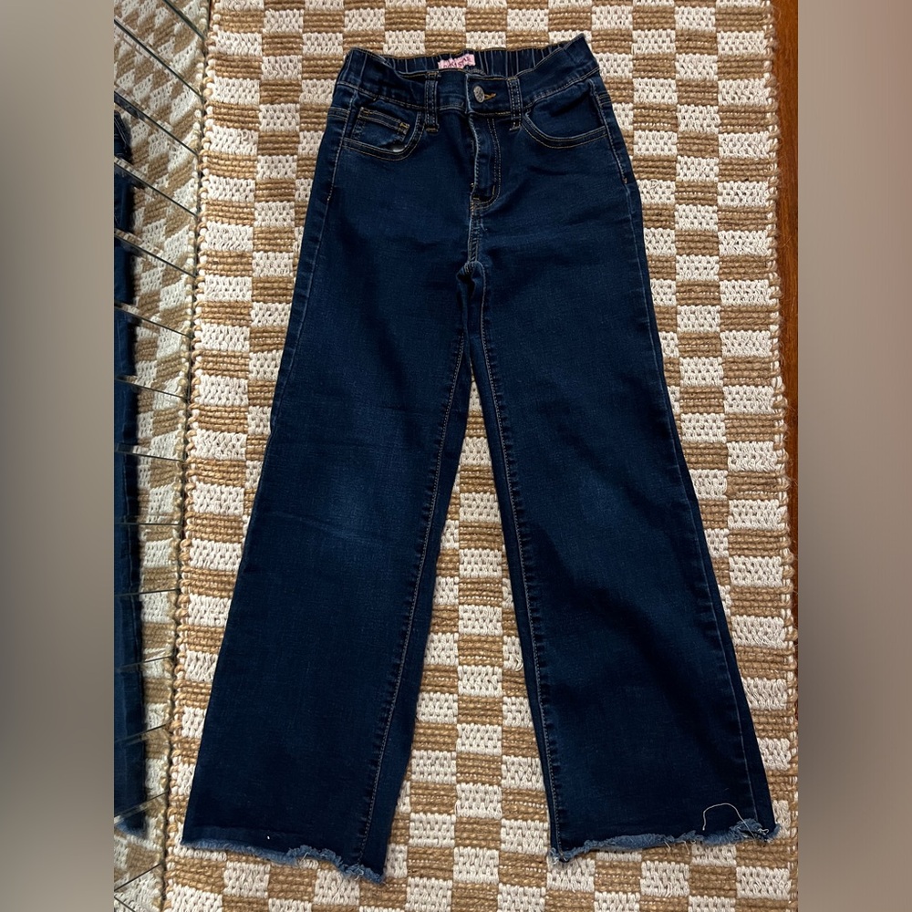 Girls wide leg stretchy jeans size 10